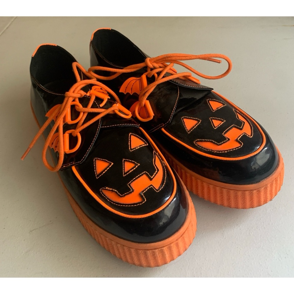 Strangecvlt Krypt Jack O Lantern Platform Creepers Women’s Size 11